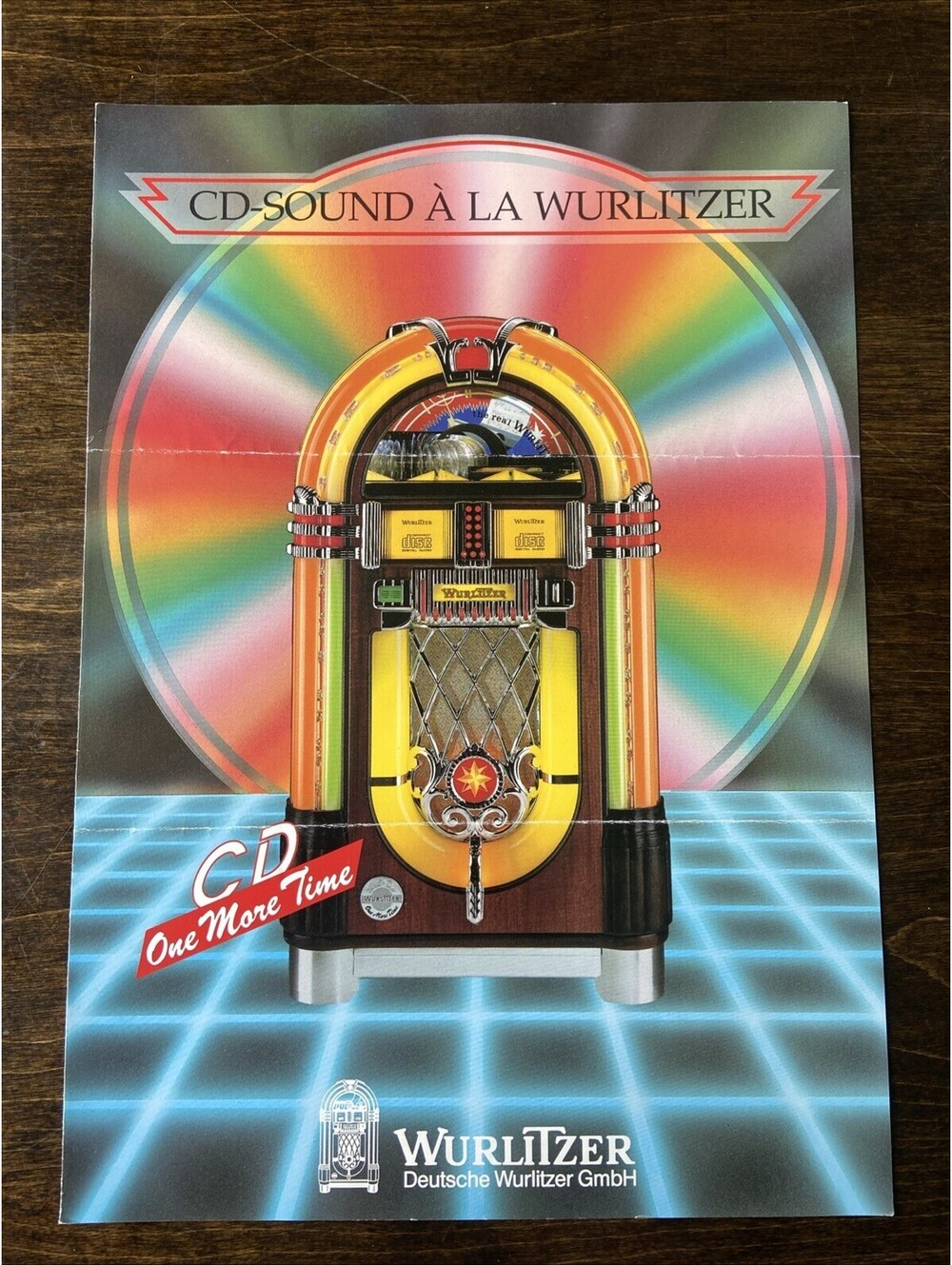 Wurlitzer Jukebox Arcade Pinball FLYER Original Ad Promo Poster Not PCB
